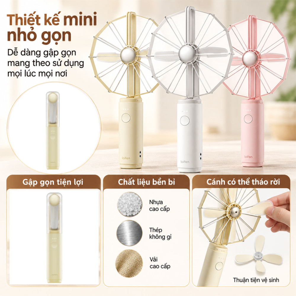 Quạt cầm tay mini Laifen AirFold - Hàng chính hãng