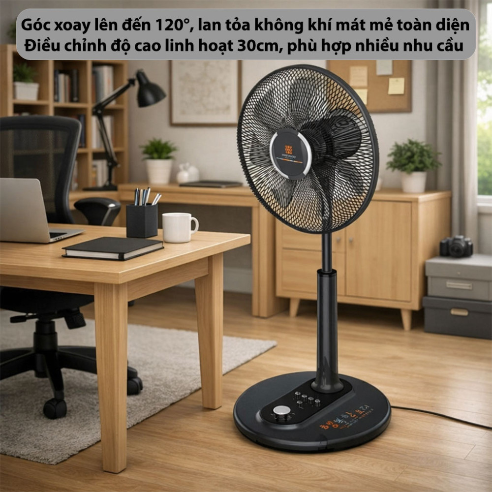 Quạt cây lửng Hawonkoo FAH-010-7WINGS-GR - Hàng chính hãng