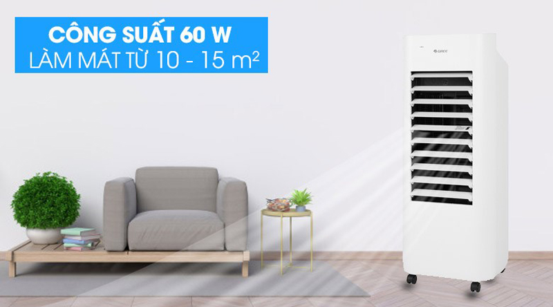 Công suất 60W giúp làm mát hiệu quả diện tích 10-15m2