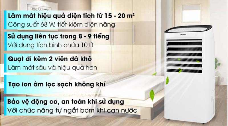 Tính năng nổi bật của quạt điều hòa Gree KSWK-10X61D