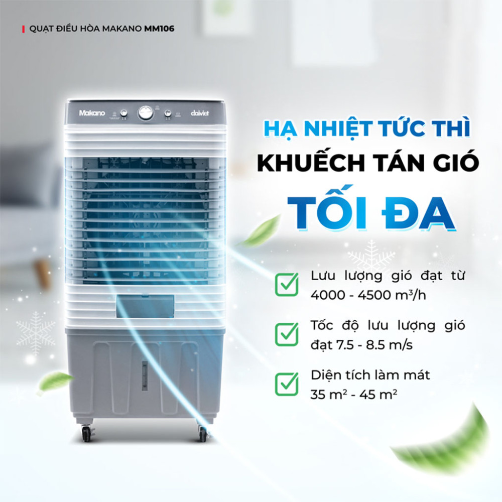 Quạt điều hòa Makano MM106 - Hàng chính hãng