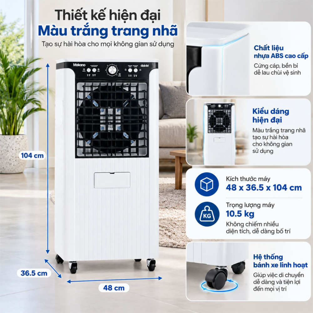 Quạt điều hòa Makano MM109 - Hàng chính hãng