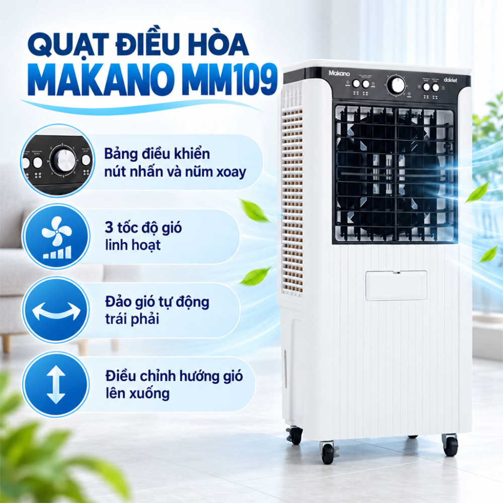 Quạt điều hòa Makano MM109 - Hàng chính hãng