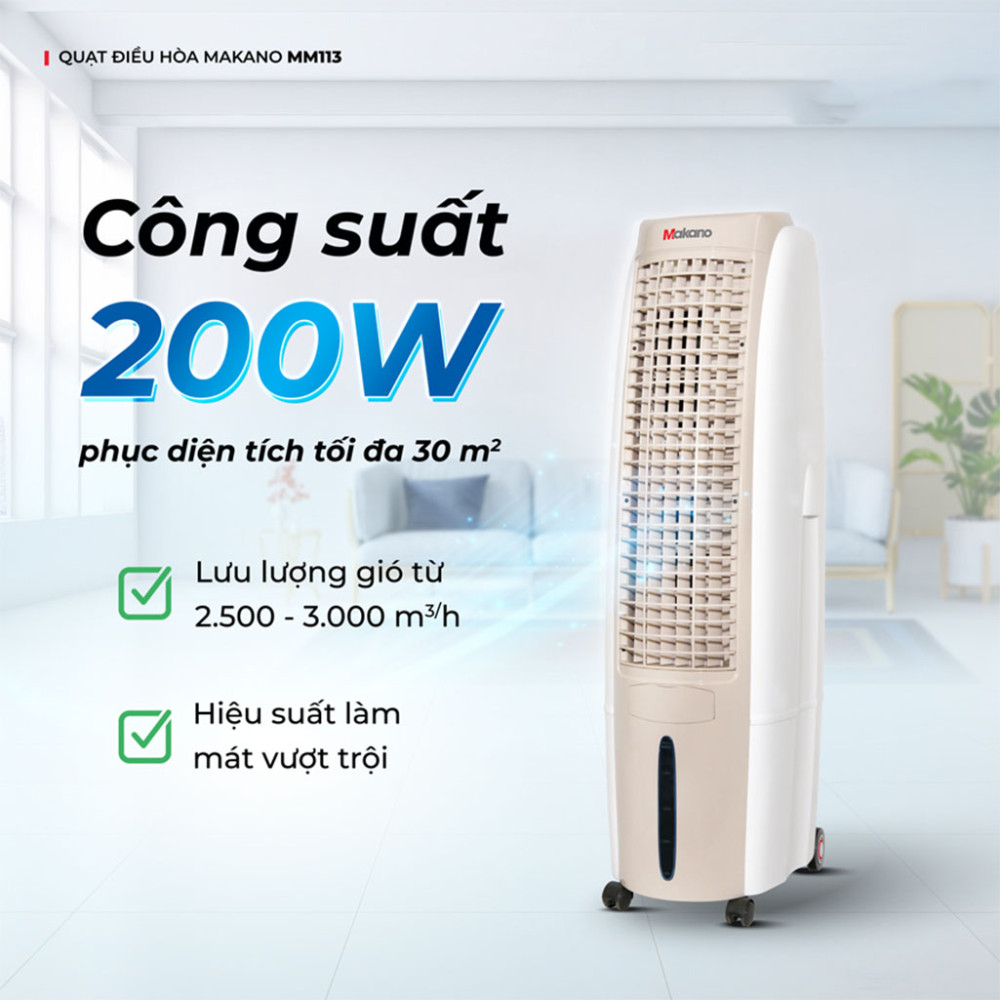 Quạt điều hòa Makano MM113 - Hàng chính hãng