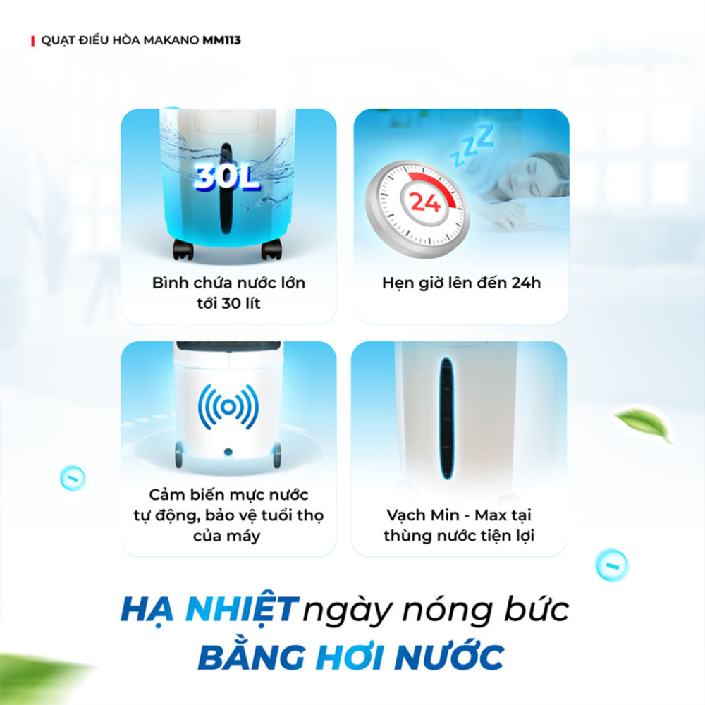 Quạt điều hòa Makano MM113 - Hàng chính hãng