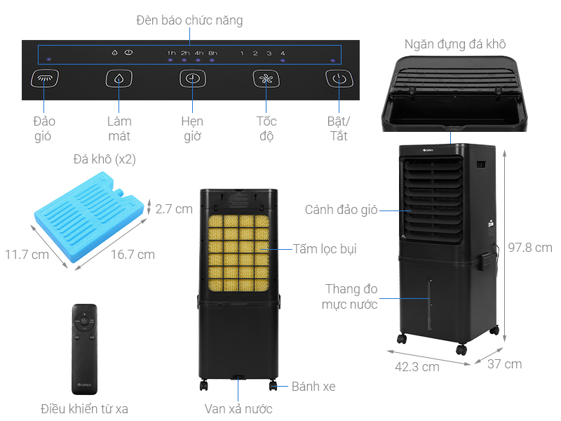 Quạt điều hòa không khí Gree KSWK-4001DgL