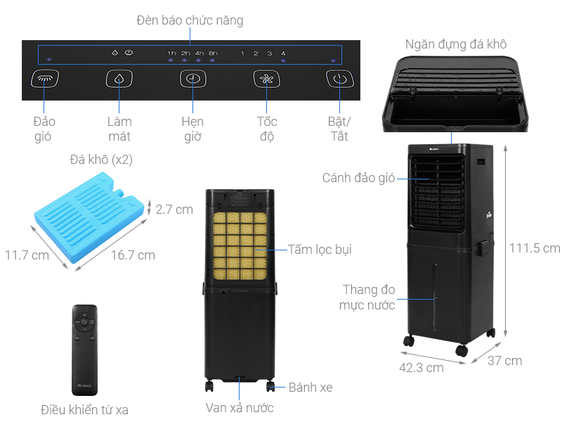 Quạt điều hòa không khí Gree KSWK-6001DgL