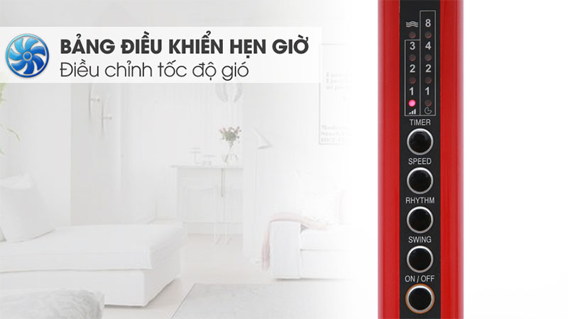 Bảng điều khiển của Quạt đứng Mitsubishi Electric LV16S-RA-CY-RD