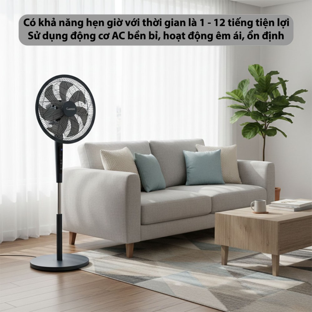 Quạt đứng điều khiển từ xa Rapido RWF–45PGD - Hàng chính hãng