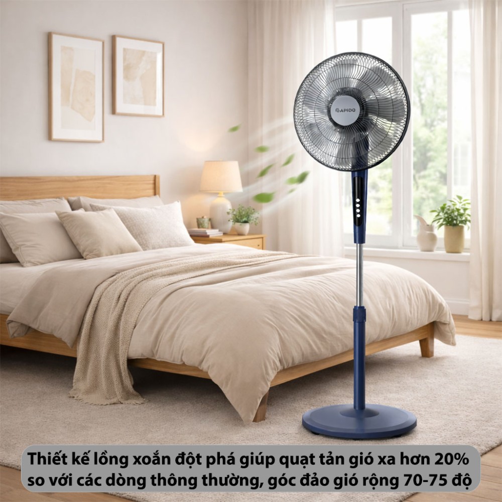 Quạt đứng Rapido RWF-45PGM-1 - Hàng chính hãng