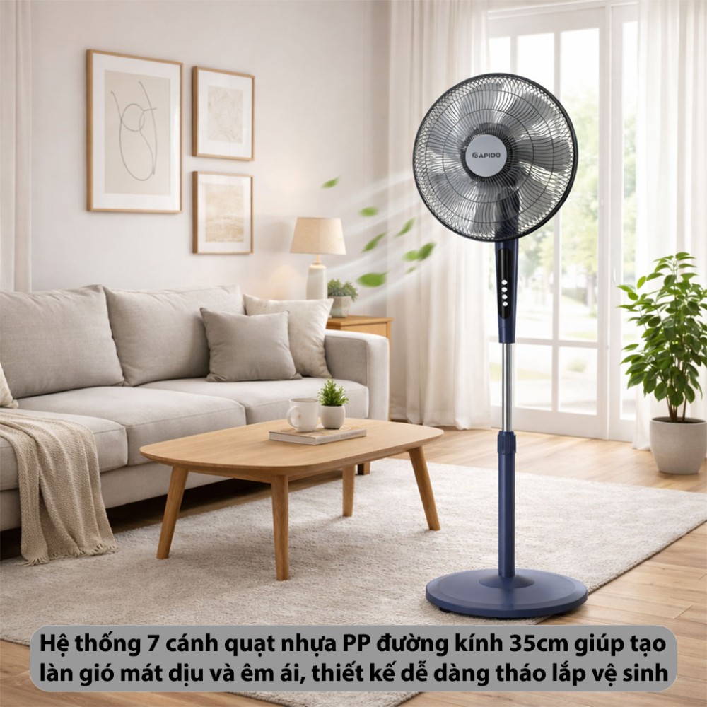 Quạt đứng Rapido RWF-45PGM-1 - Hàng chính hãng