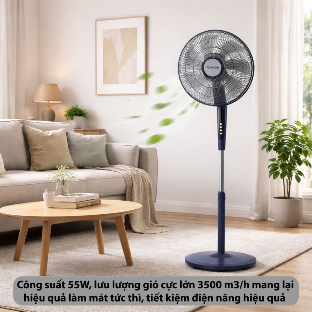 Quạt đứng Rapido RWF-45PGM-1 - Hàng chính hãng