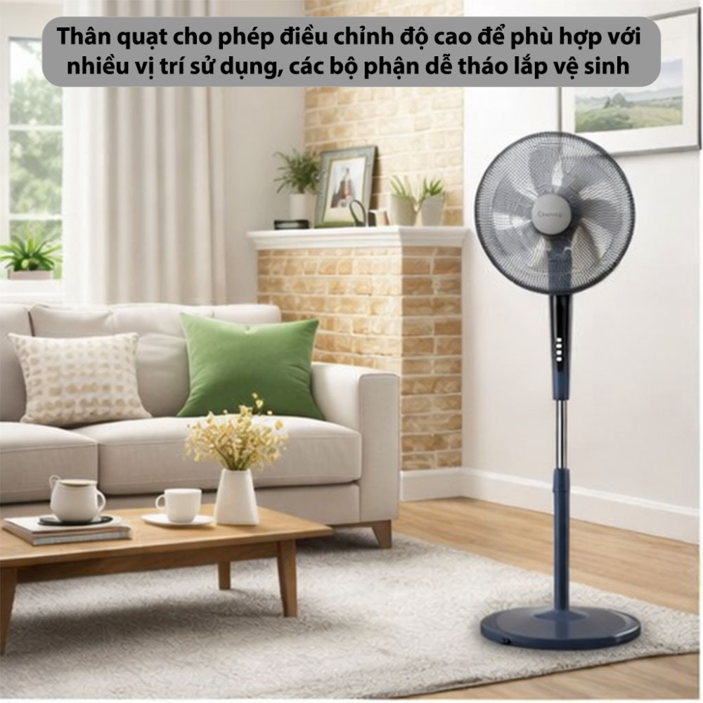 Quạt đứng Rapido RWF-45SGM-1 - Hàng chính hãng