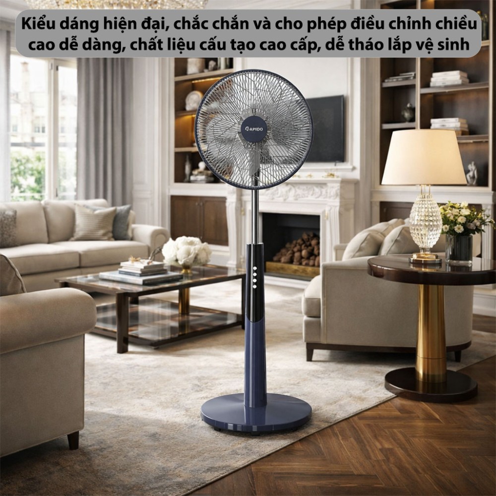 Quạt đứng Rapido RWF-50PBM-1 - Hàng chính hãng