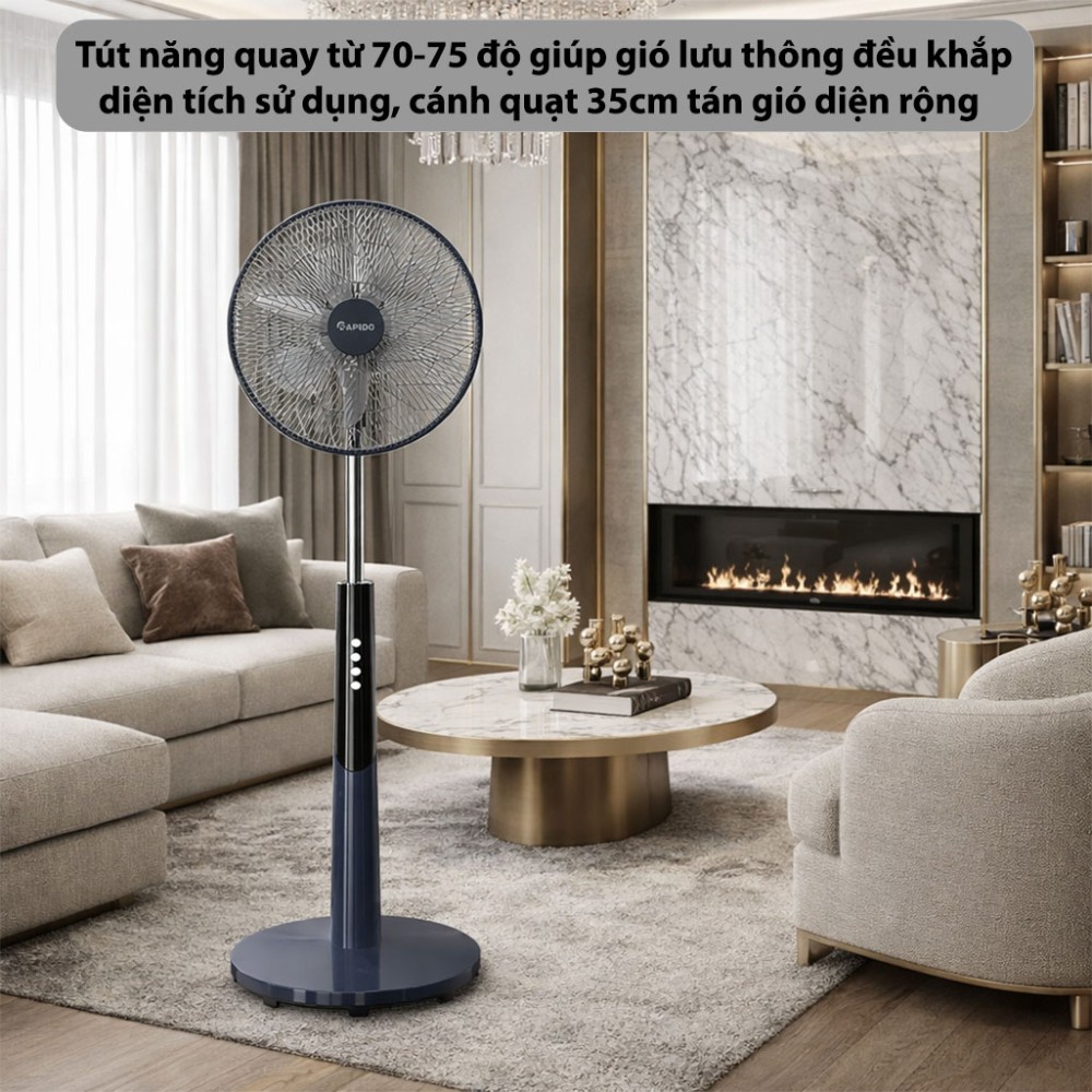 Quạt đứng Rapido RWF-50PBM-1 - Hàng chính hãng