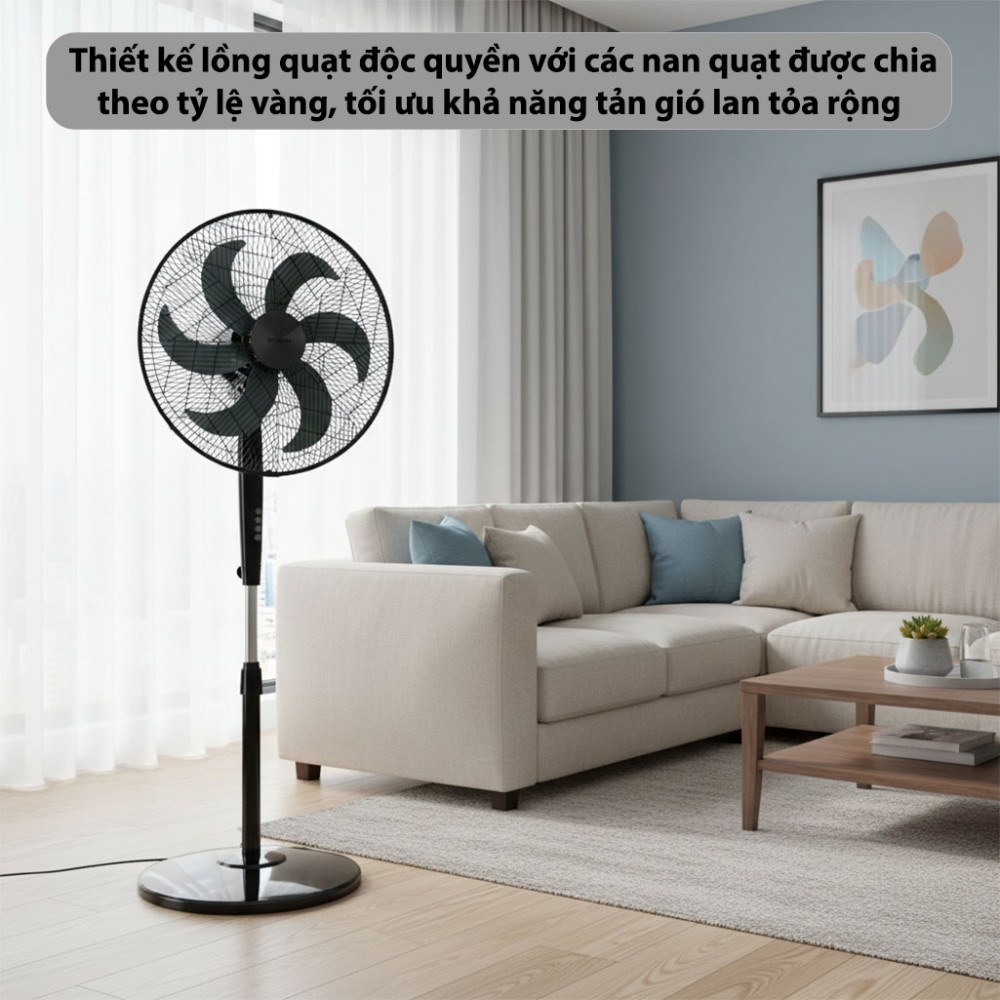Quạt đứng Rapido RWF-50PBM - Hàng chính hãng
