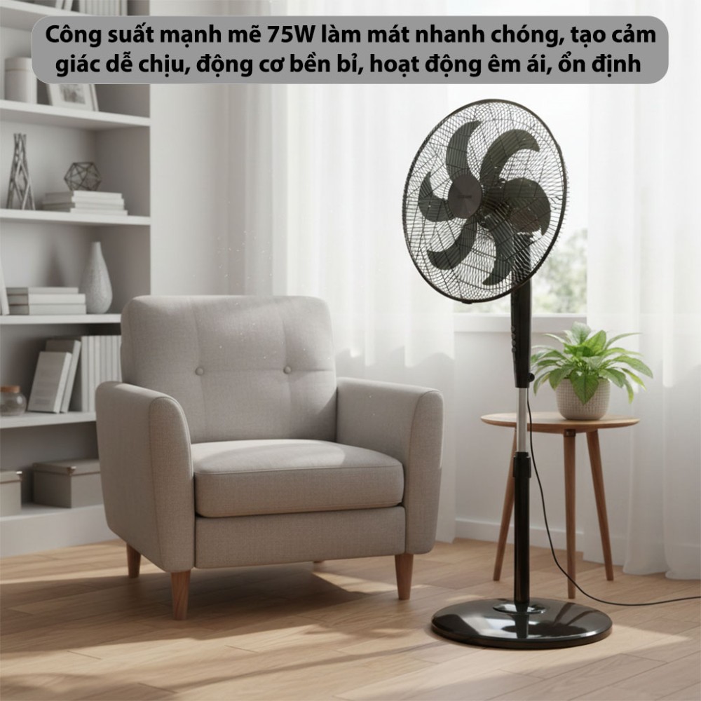 Quạt đứng Rapido RWF-50PBM - Hàng chính hãng