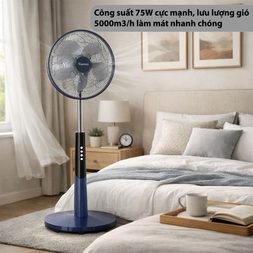 Quạt đứng Rapido RWF-50SBM-1 - Hàng chính hãng