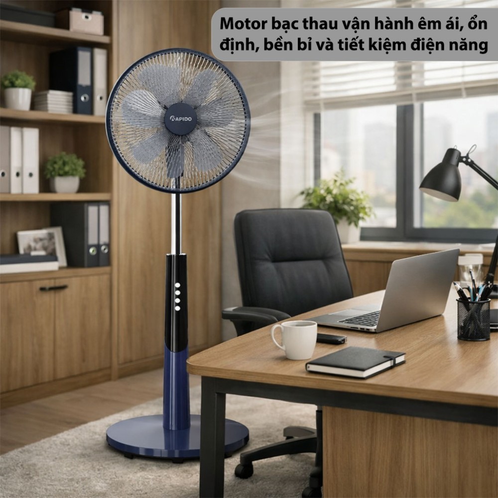 Quạt đứng Rapido RWF-50SBM-1 - Hàng chính hãng