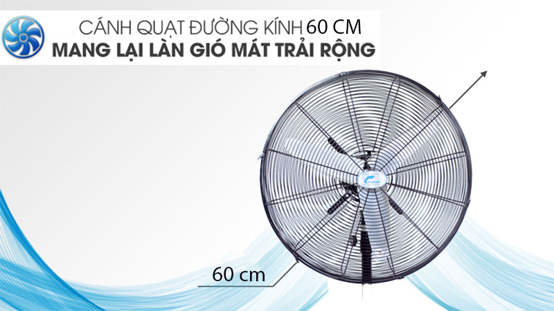 Đường kính cánh của Quạt đứng công nghiệp Ching Hai HS24-ĐN3T