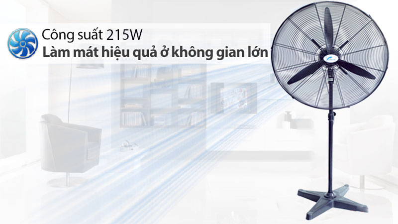 Công suất của Quạt đứng công nghiệp Ching Hai HS28-ĐN3Đ