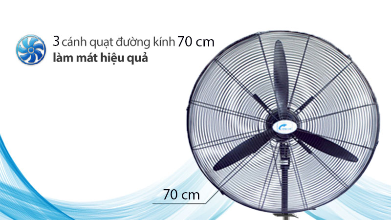Đường kính cánh quạt của Quạt đứng công nghiệp Ching Hai HS28-ĐN3Đ