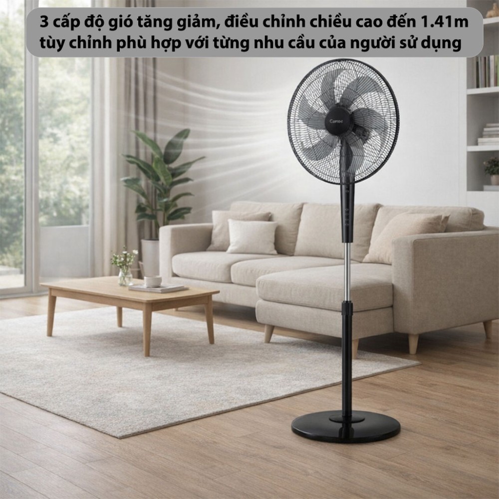 Quạt đứng điều khiển từ xa Rapido RWF-20AHD–1 - Hàng chính hãng
