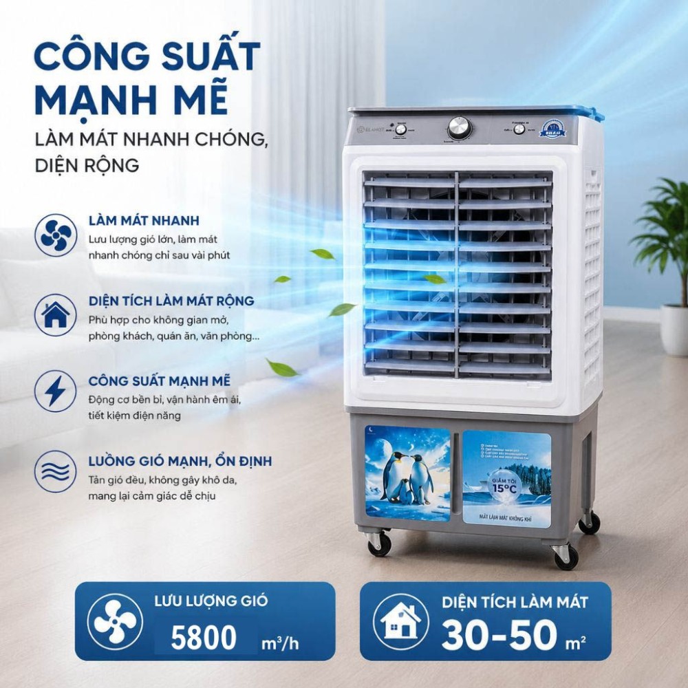 Quạt hơi nước Aqua L5800 - Hàng chính hãng