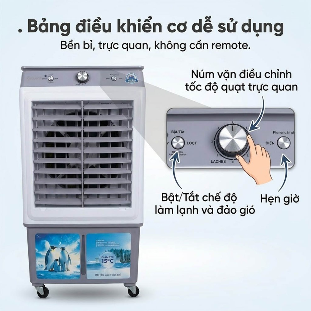 Quạt hơi nước Aqua L5800 - Hàng chính hãng