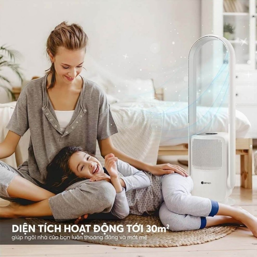 Quạt không cánh kết hợp lọc không khí Elmich BFE-3936 - Hàng chính hãng