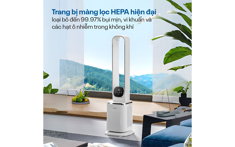 Mang lọc HEPA của Quạt không cánh lọc không khí Hepa và ion Fujihome BF-05R-HEPA