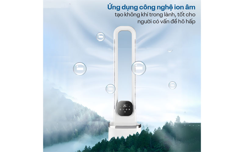 Công nghệ ion của Quạt không cánh lọc không khí Hepa và ion Fujihome BF-05R-HEPA