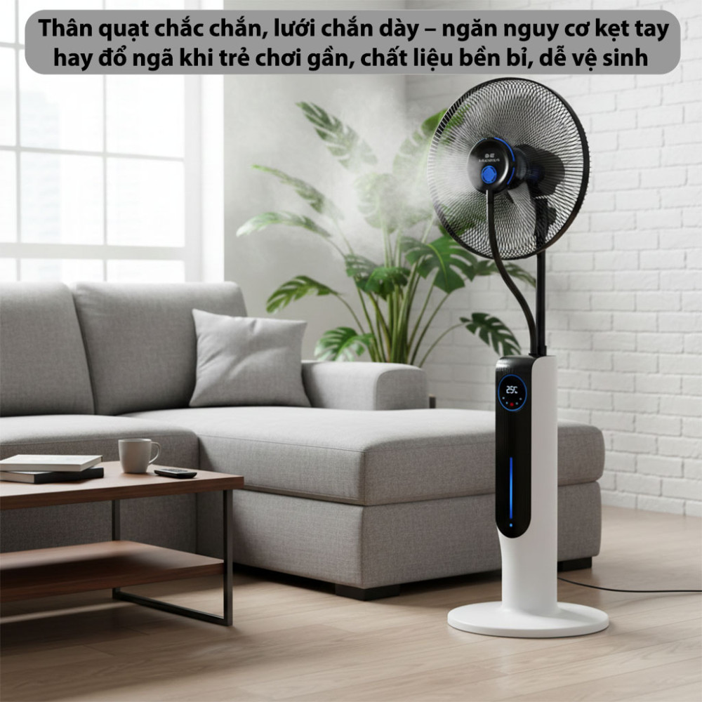 Quạt phun sương ion âm Nontaus RH-FS258W 85W - Hàng chính hãng