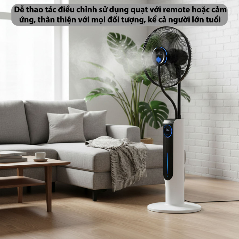 Quạt phun sương ion âm Nontaus RH-FS258W 85W - Hàng chính hãng