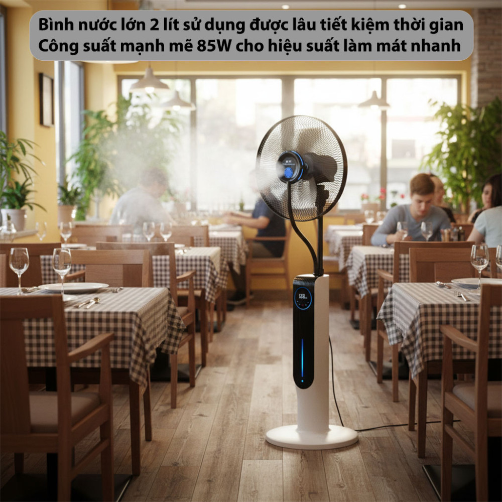 Quạt phun sương ion âm Nontaus RH-FS258W 85W - Hàng chính hãng