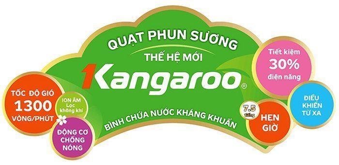 Ưu điểm quạt phun sương Kangaroo KG200B