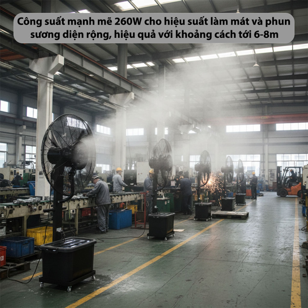 Quạt phun sương công nghiệp Kamaso FS-650 - Hàng chính hãng