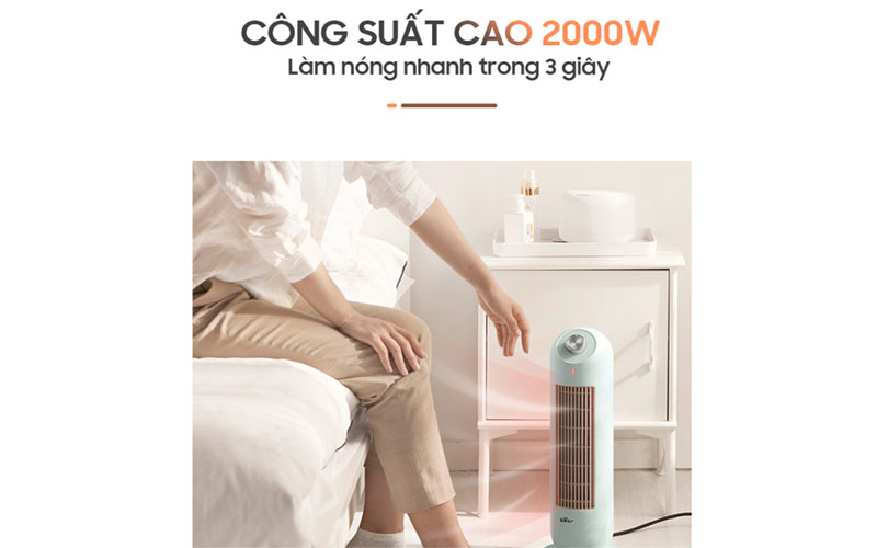 Công suất của Quạt sưởi gốm Bear DNQ-C20B1