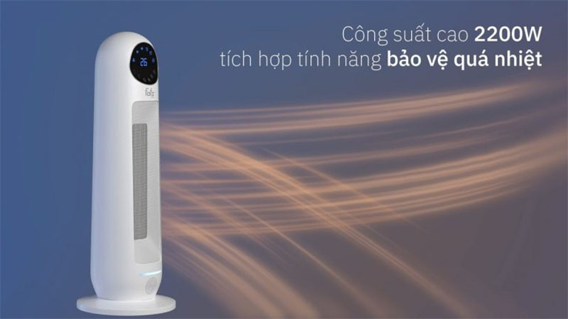 Công suất của Quạt sưởi gốm PTC Heat 1 Fatzbaby FB8165EA