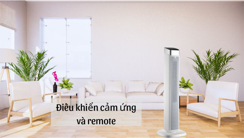 Điều khiển cảm ứng và remote từ xa tiện lợi