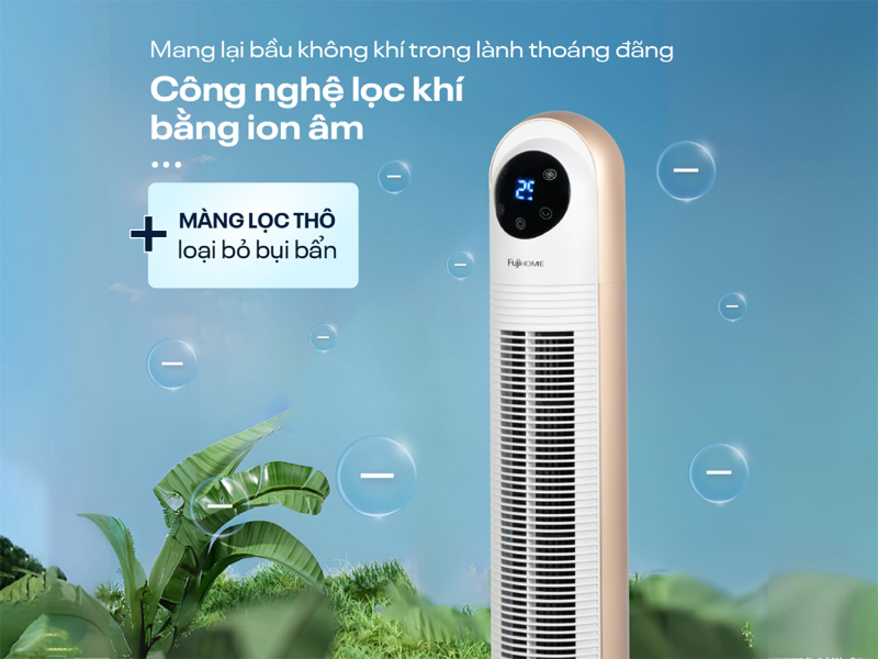 Có tính năng lọc không khí bằng ion âm, mang lại bầu không khí trong lành