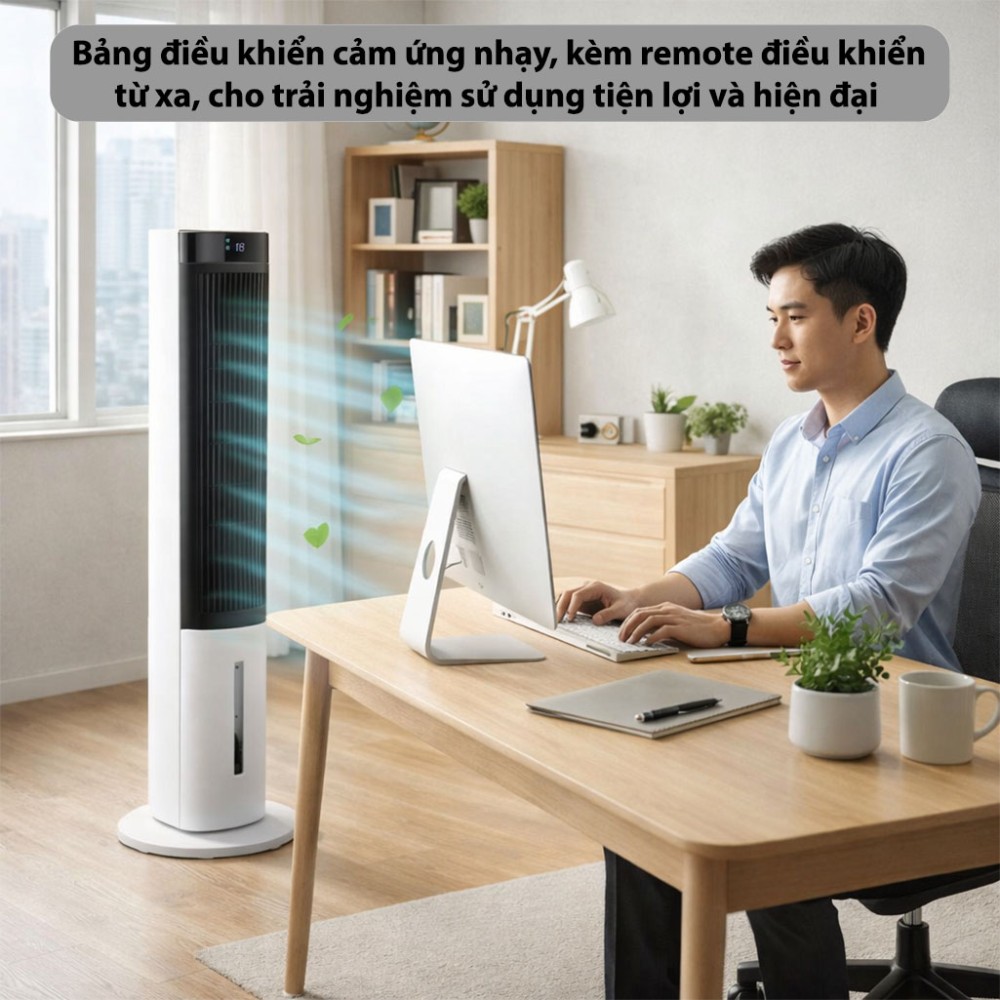 Quạt tháp làm mát bằng hơi nước Fujihome AC-1001C - Hàng chính hãng