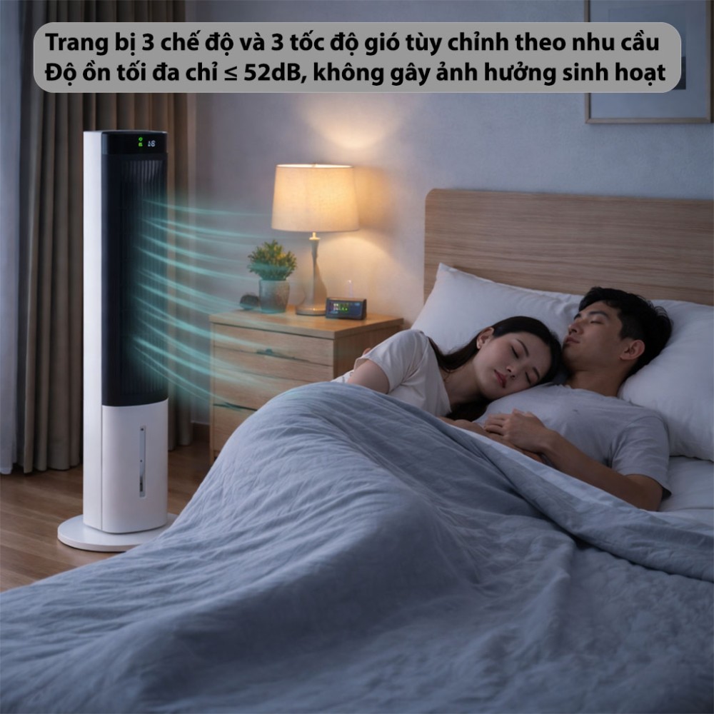 Quạt tháp làm mát bằng hơi nước Fujihome AC-1001C - Hàng chính hãng