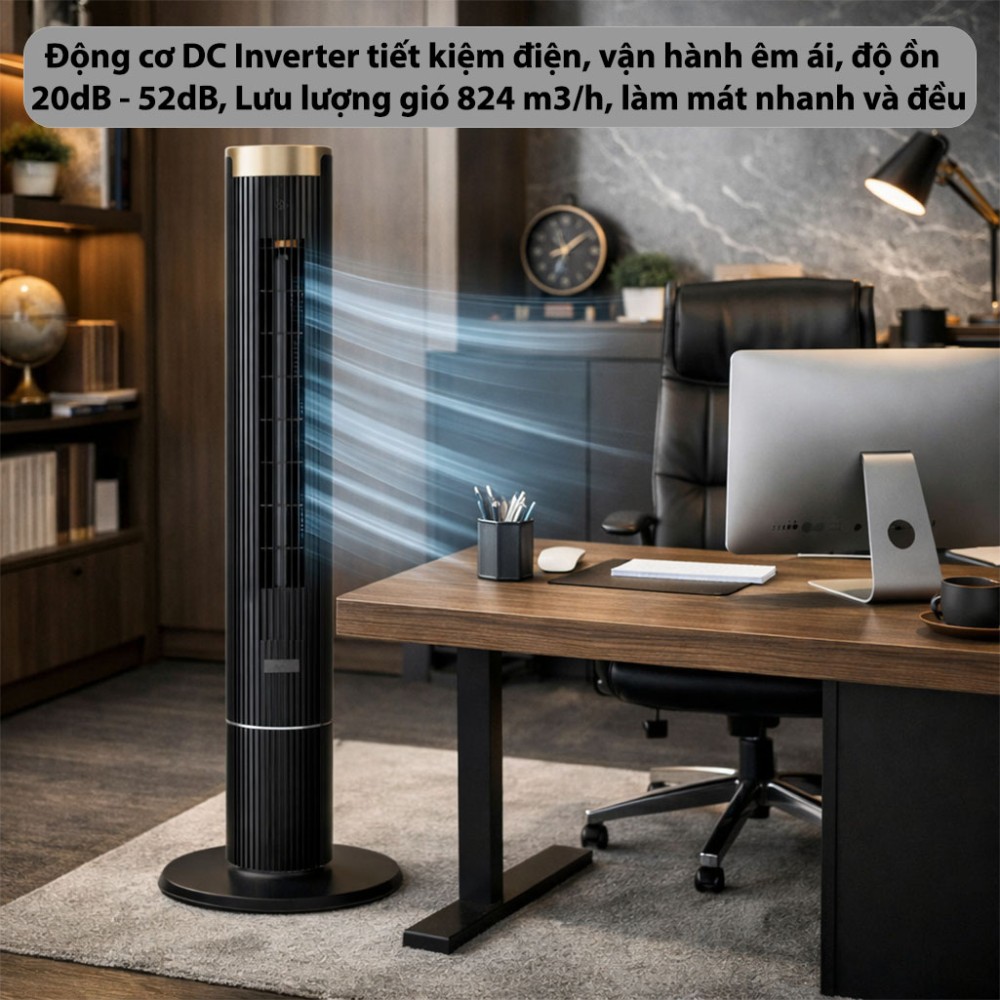 Quạt tháp thông minh lọc không khí Fujihome TF-21HL-DC - Hàng chính hãng