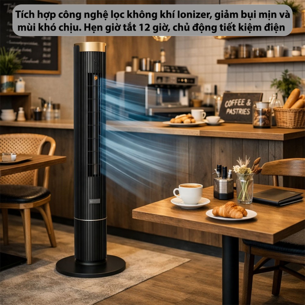 Quạt tháp thông minh lọc không khí Fujihome TF-21HL-DC - Hàng chính hãng
