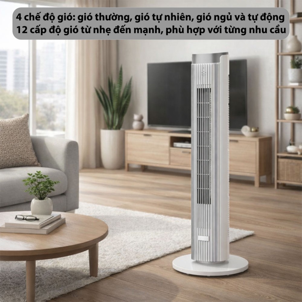 Quạt tháp thông minh lọc không khí Fujihome TF-21L-DC - Hàng chính hãng