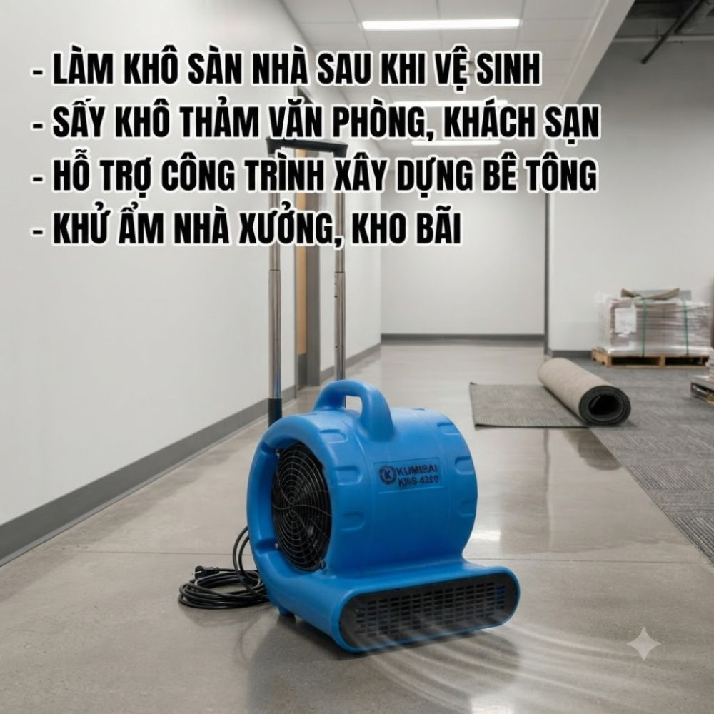 Máy sấy sàn công nghiệp Kumisai KMS 4200 - Hàng chính hãng