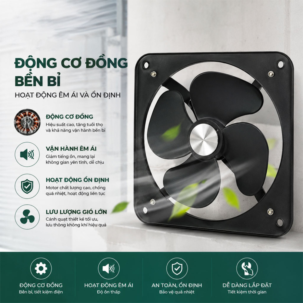 Quạt thông gió tai voi IFAN FAD 60-4 - Hàng chính hãng
