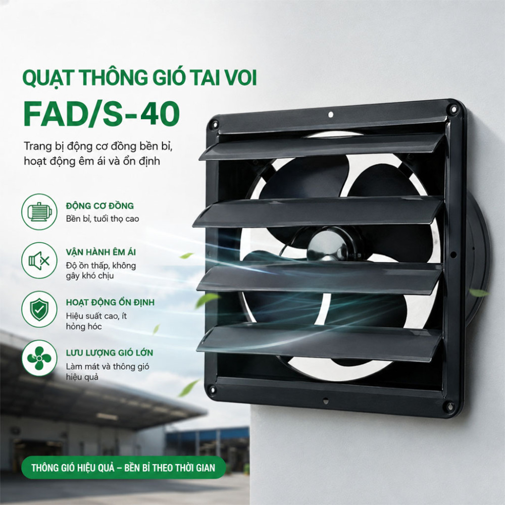 Quạt thông gió tai voi IFAN FAD/S-40 - Hàng chính hãng