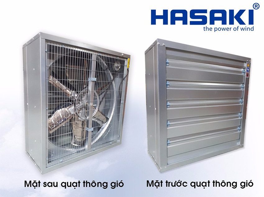Quạt thông gió vuông gián tiếp Hasaki HSK 1100 - Hàng chính hãng